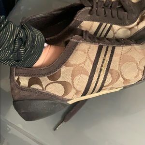 Worn a couple of times, super comfy coach sneakers